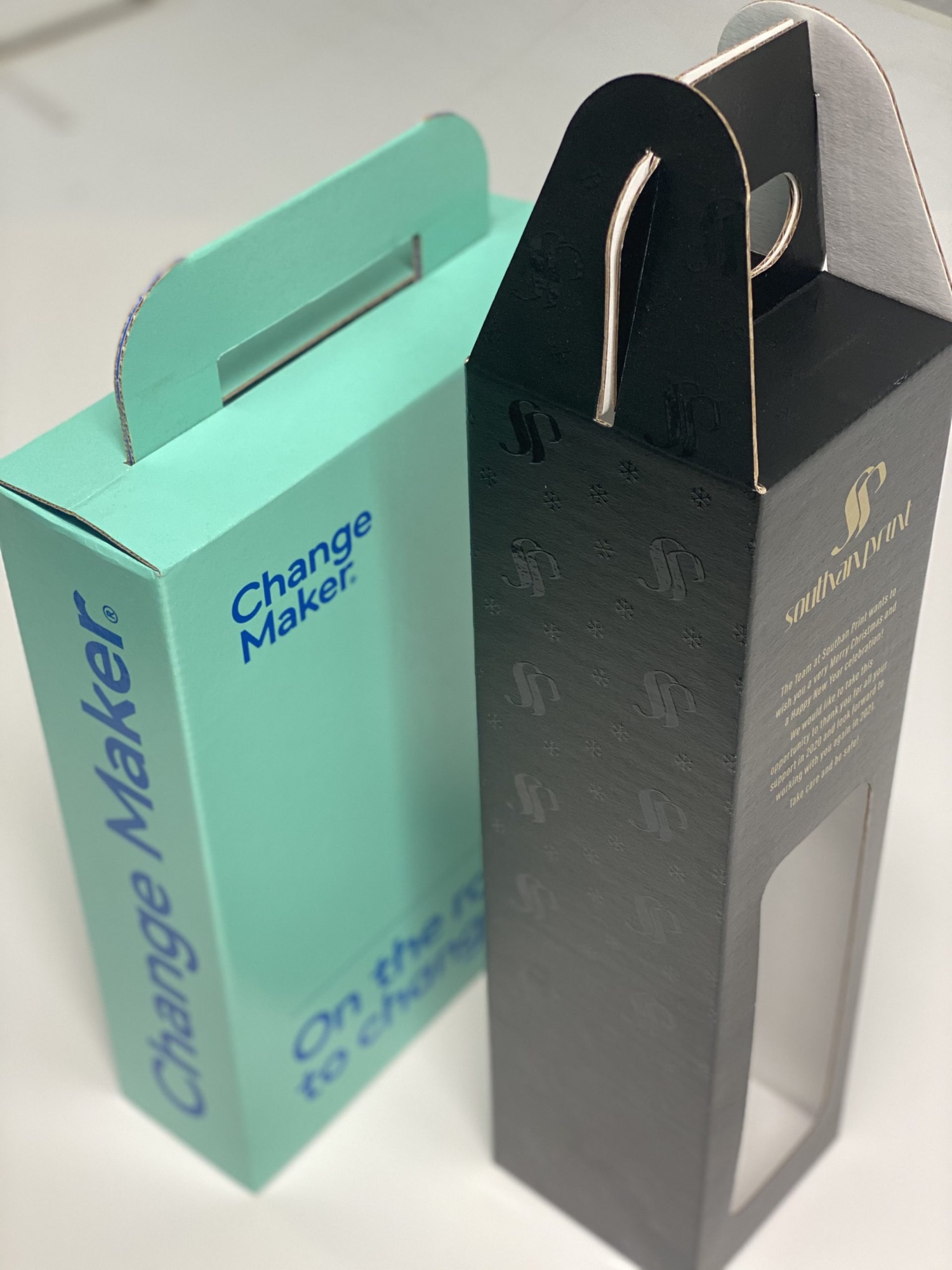 Screen-printed packaging by Southan Print