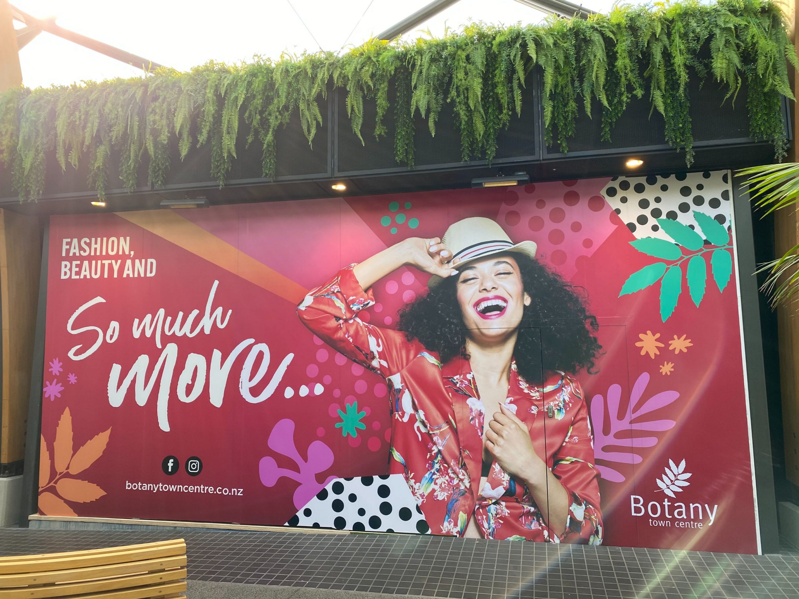 An example of digital printing at Botany Town Centre in Auckland.